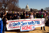 January 27 2007 anti-war march Washington DC